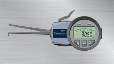 如何使用德国KROEPLIN内卡规测量工件内沟槽？